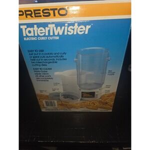 Presto TaterTwister Electric Curly Cutter 02930 Vintage Spiralizer